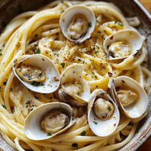 Linguine with Clams and Anchovy butter