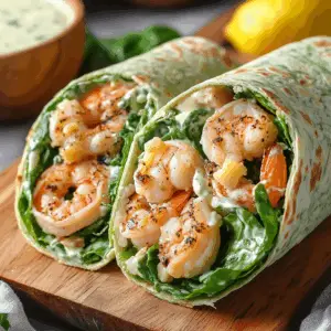 Shrimp Caesar Salad wraps