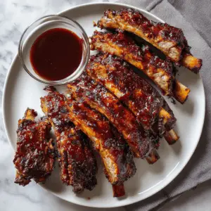 BBQ Lamb Ribs with Smoky Marinade and Crispy edges