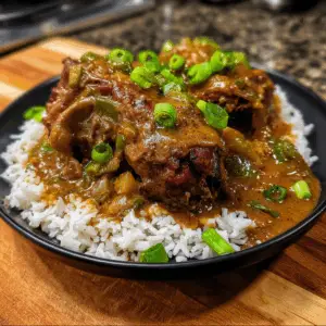 Braised Turkey Necks with Onions n Peppers