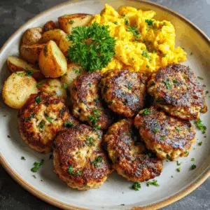 Breakfast Sausage Patties with Herbs and spices