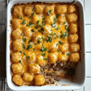 Cheesy Tater Tot and Beef bake