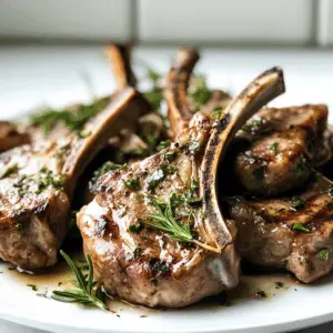 Grilled Lamb Chops with rosemary