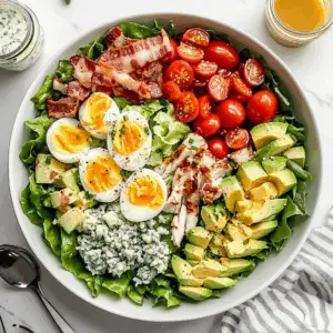 Hearty Cobb Salad with Avocado and eggs