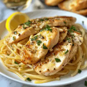 Lemon Garlic Chicken scampi