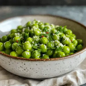 Sautéed Frozen Peas with seasoning