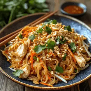 Savory Chicken Pad thai