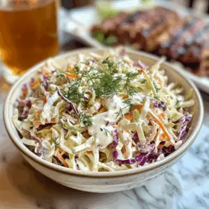 Sour Cream Coleslaw Dressing with dill