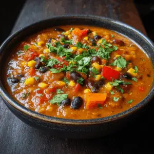 Spicy Vegan Pumpkin Chili with corn