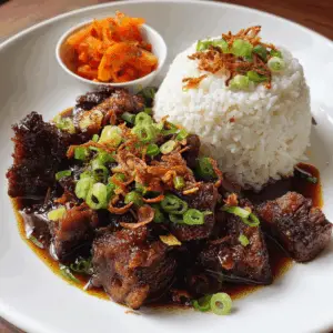 Tender Pork Adobo simmered