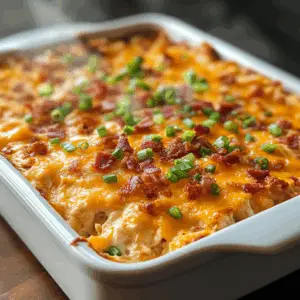 Warm Shredded Chicken Dip with ranch
