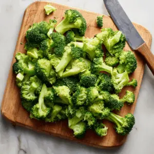 broccoli into small bite-sized pieces