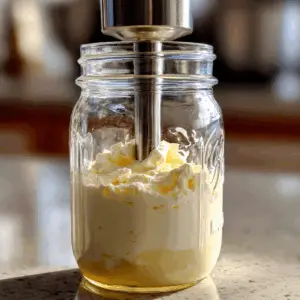 unmixed homemade mayonnaise ingredients