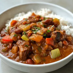 Cajun Neck Bones with Red beans