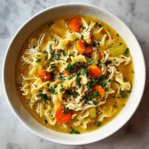 Chicken Noodle Soup with Store Bought Broth