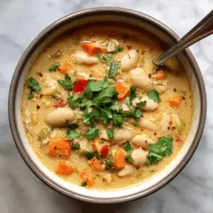 Creamy Coconut White Bean chili