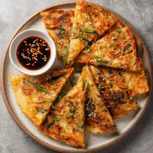 Crispy Korean Pancakes with Scallions