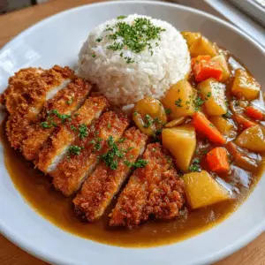 Crispy Korean Pork Cutlet curry