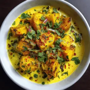 Curry Spiced Patty Pan Squash with Coconut milk