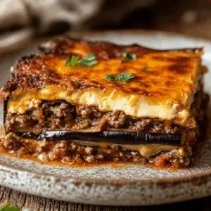 Greek Moussaka with Velvety béchamel