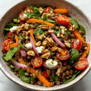 Lentil Salad with Creamy Goat cheese