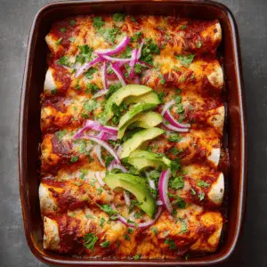 Low Carb Chicken Enchiladas with Almond Flour tortillas