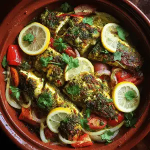 Moroccan Baked Fish with Chermoula marinade