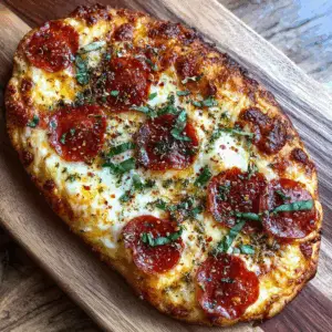 Pepperoni and Mozzarella Naan pizza