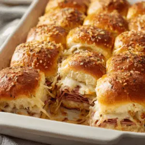 Reuben Sliders with Smoky Russian dressing