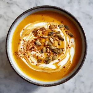 Roasted Butternut Squash Soup with Cinnamon cream