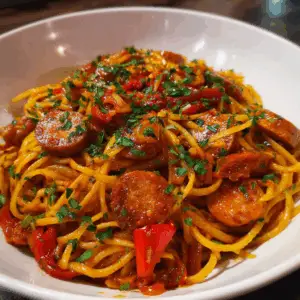 Sausages, Scotch Bonnet & a Haitian twist