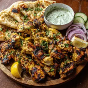 Smoky Afghani Chicken kebabs