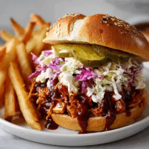 Smoky BBQ Pulled Tofu sandwiches