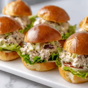 Southern Chicken Salad Sliders with Brioche buns
