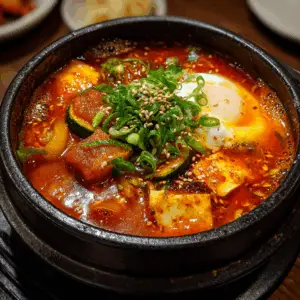 Spicy Pork Belly Sundubu jjigae