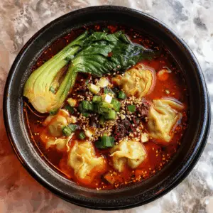 Spicy Szechuan Wonton soup