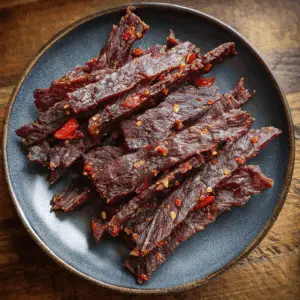 Spicy Thai Beef Jerky with Lemongrass and chilies