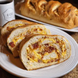 Stromboli with Eggs and bacon