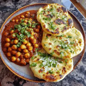 Tandoori Chole with Garlic Butter kulche