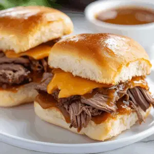 Tender Roast Beef Sliders with Arby’s flavor