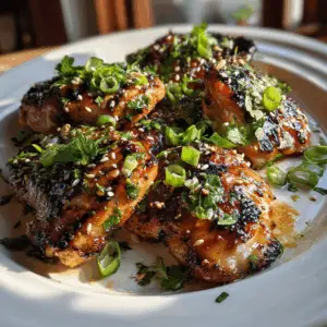 Thai BBQ Chicken Thighs with Coconut marinade