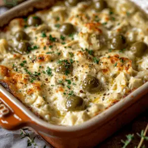 Warm Olive and Artichoke Cheese dip