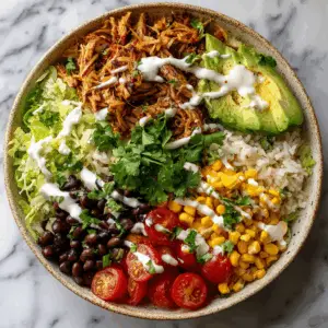 Jackfruit Carnitas Vegan Burrito bowl