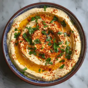 Roasted Garlic and Cumin Moroccan hummus