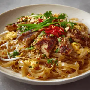 Shortcut Pad Thai with Chicken thighs