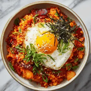 Spicy Kimchi Fried Rice Fusion style