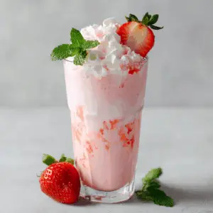 Whipped Strawberry Milk Korean Café style