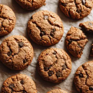 Almond Butter Vegan Cookies with Maple syrup