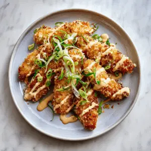 Chinese Coconut Chicken with Crispy Breading and Cream sauce