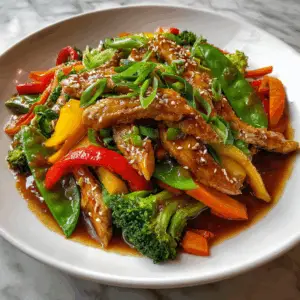 Chinese Style Imperial Chicken with vegetables